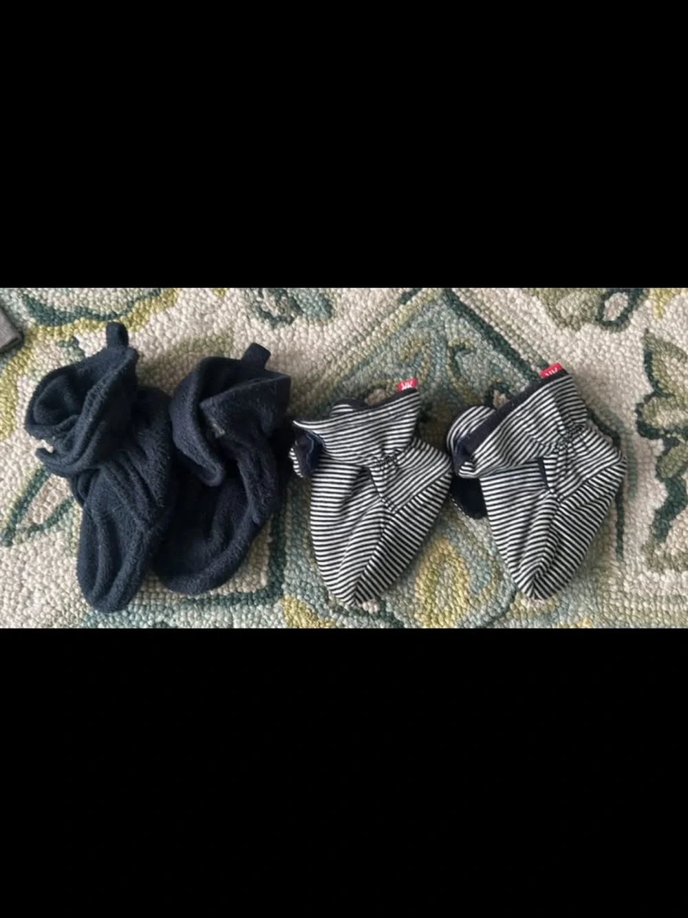 Navy & Navy-White Striped Booties- Comfortable for Everyday
